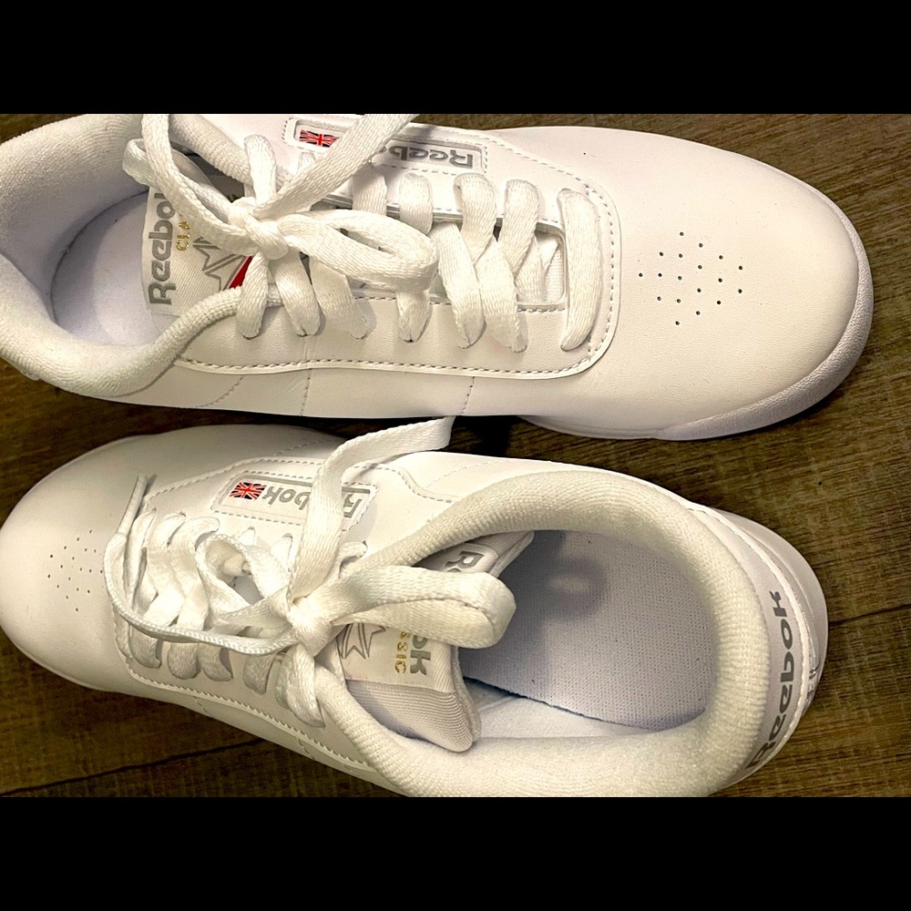 Reebok Classics White Princess Lace-Up Sneakers